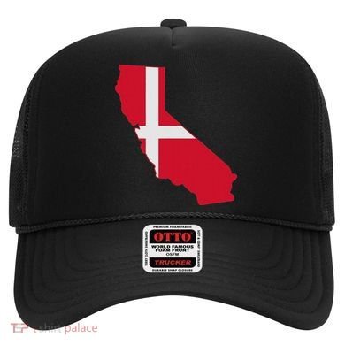 California Denmark Flag Map Hat