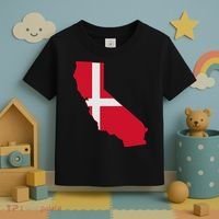 California Denmark Flag Map Toddler T-Shirt thumb 3