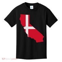 California Denmark Flag Map Kids T-Shirt thumb 0