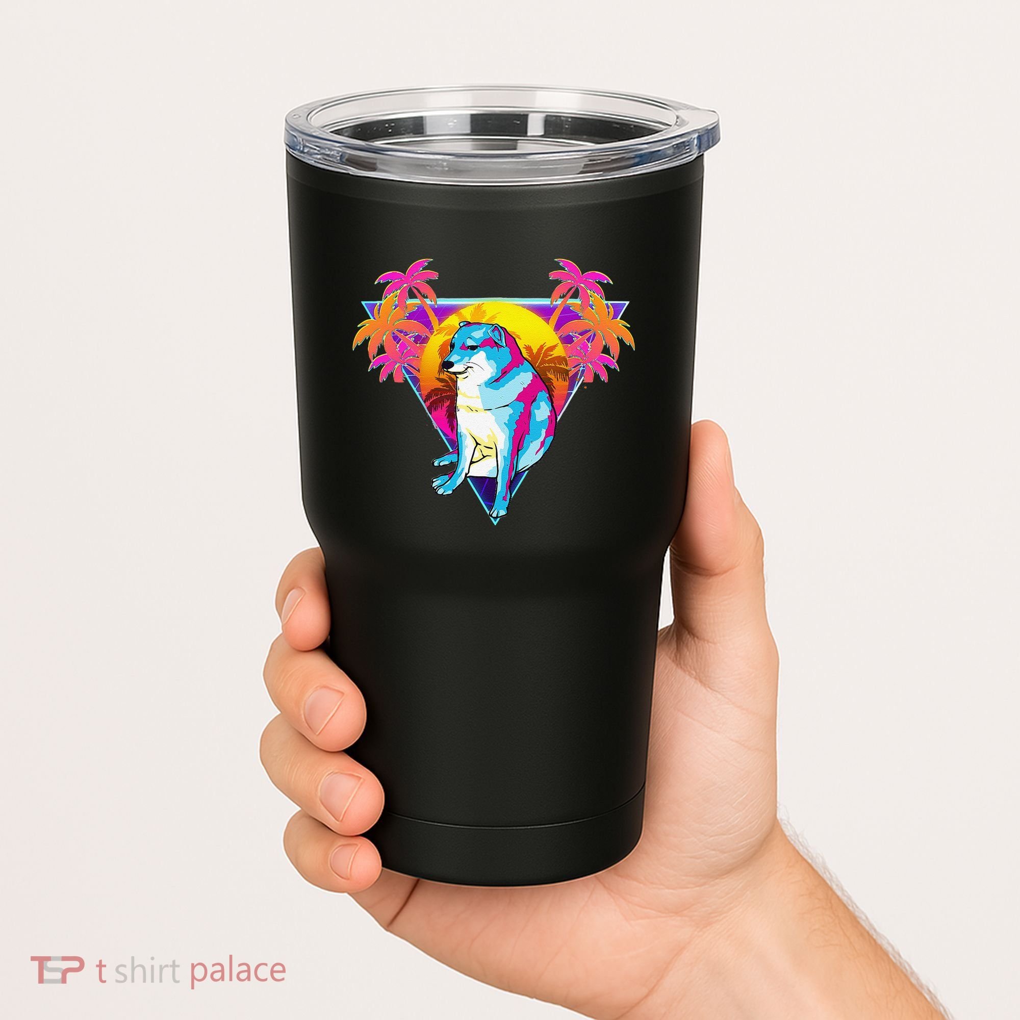 Cheems Dog Funny Shiba Inu Dank Meme 80s Retro Vaporwave Tumbler