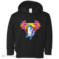 Cheems Dog Funny Shiba Inu Dank Meme 80s Retro Vaporwave Toddler Hoodie thumb 0