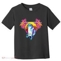Cheems Dog Funny Shiba Inu Dank Meme 80s Retro Vaporwave Toddler T-Shirt thumb 0