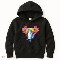 Cheems Dog Funny Shiba Inu Dank Meme 80s Retro Vaporwave Kids Hoodie thumb 0