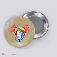 Cheems Dog Funny Shiba Inu Dank Meme 80s Retro Vaporwave Button thumb 0