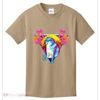 Cheems Dog Funny Shiba Inu Dank Meme 80s Retro Vaporwave Kids T-Shirt thumb 0