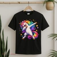 Cute Dab Funny Dabbing Unicorn T-Shirt thumb 2