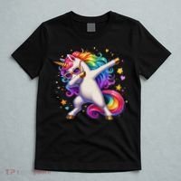 Cute Dab Funny Dabbing Unicorn T-Shirt thumb 5