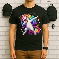 Cute Dab Funny Dabbing Unicorn T-Shirt thumb 6