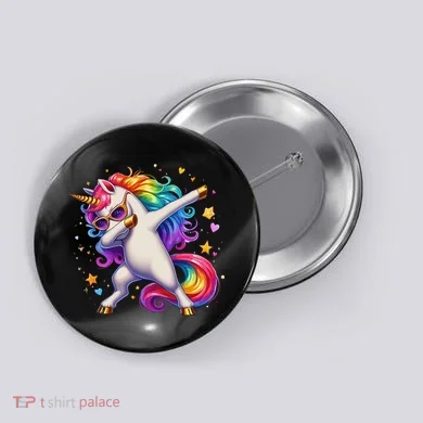 Cute Dab Funny Dabbing Unicorn Button