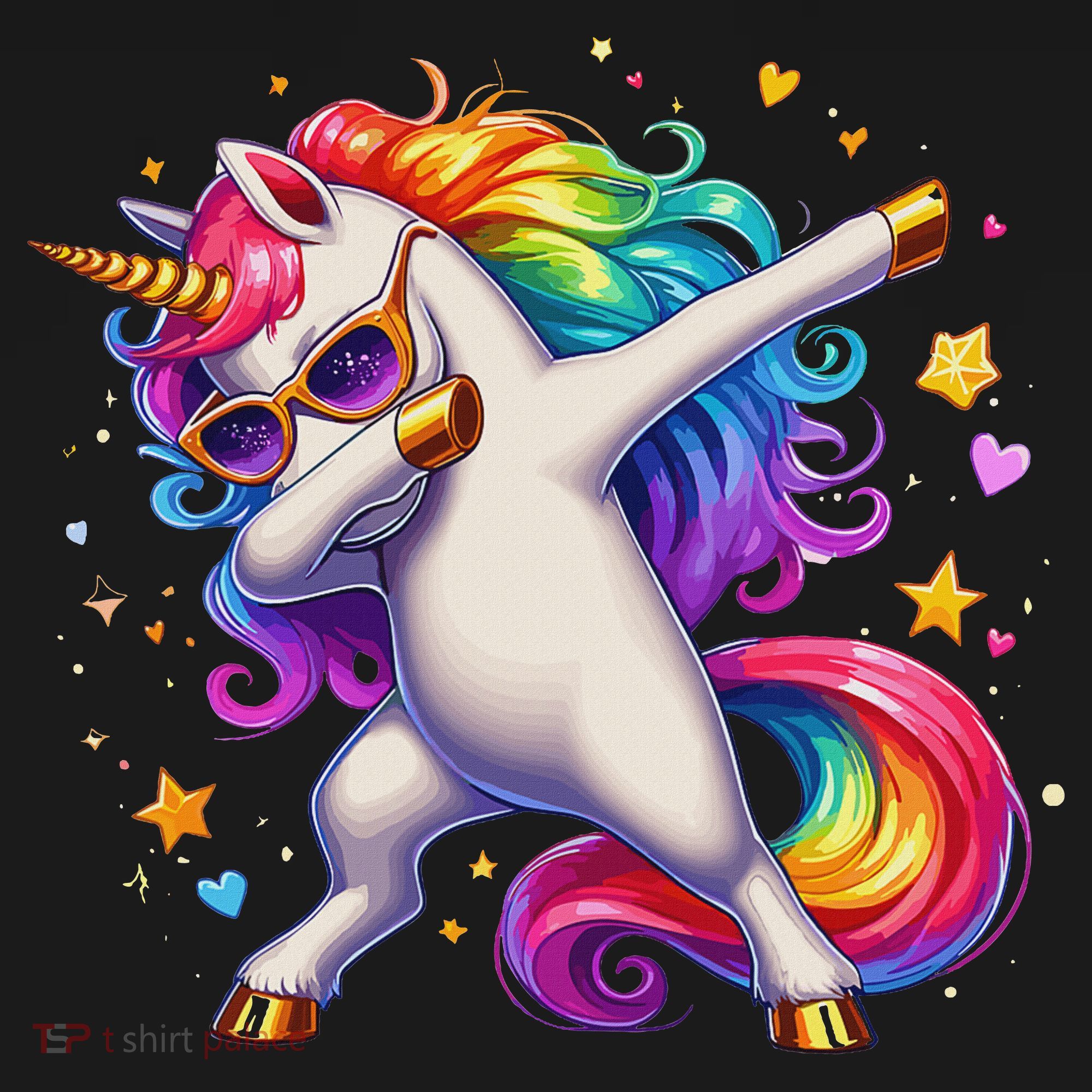 Cute Dab Funny Dabbing Unicorn Pajama Set