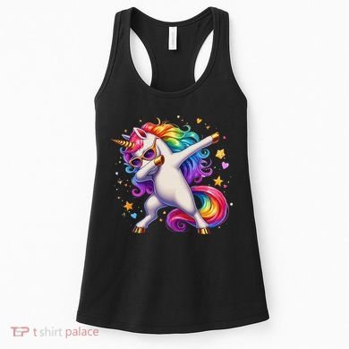 Cute Dab Funny Dabbing Unicorn Women's Tank Top