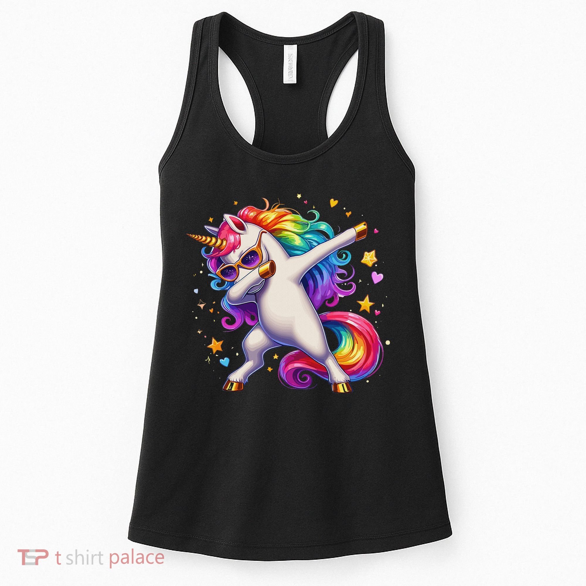 Cute Dab Funny Dabbing Unicorn Women's Tank Top