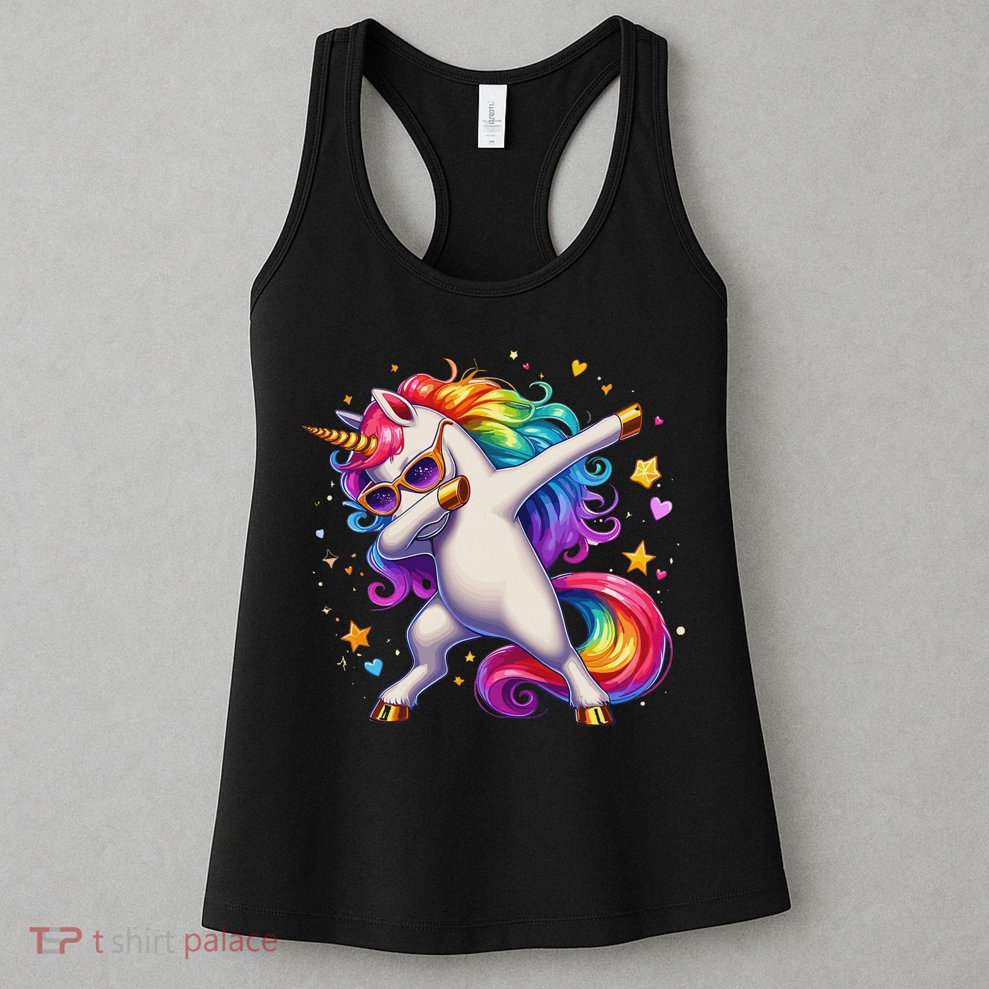 Cute Dab Funny Dabbing Unicorn Women's Tank Top