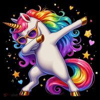 Cute Dab Funny Dabbing Unicorn Women's Tank Top thumb 5