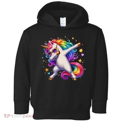 Cute Dab Funny Dabbing Unicorn Toddler Hoodie