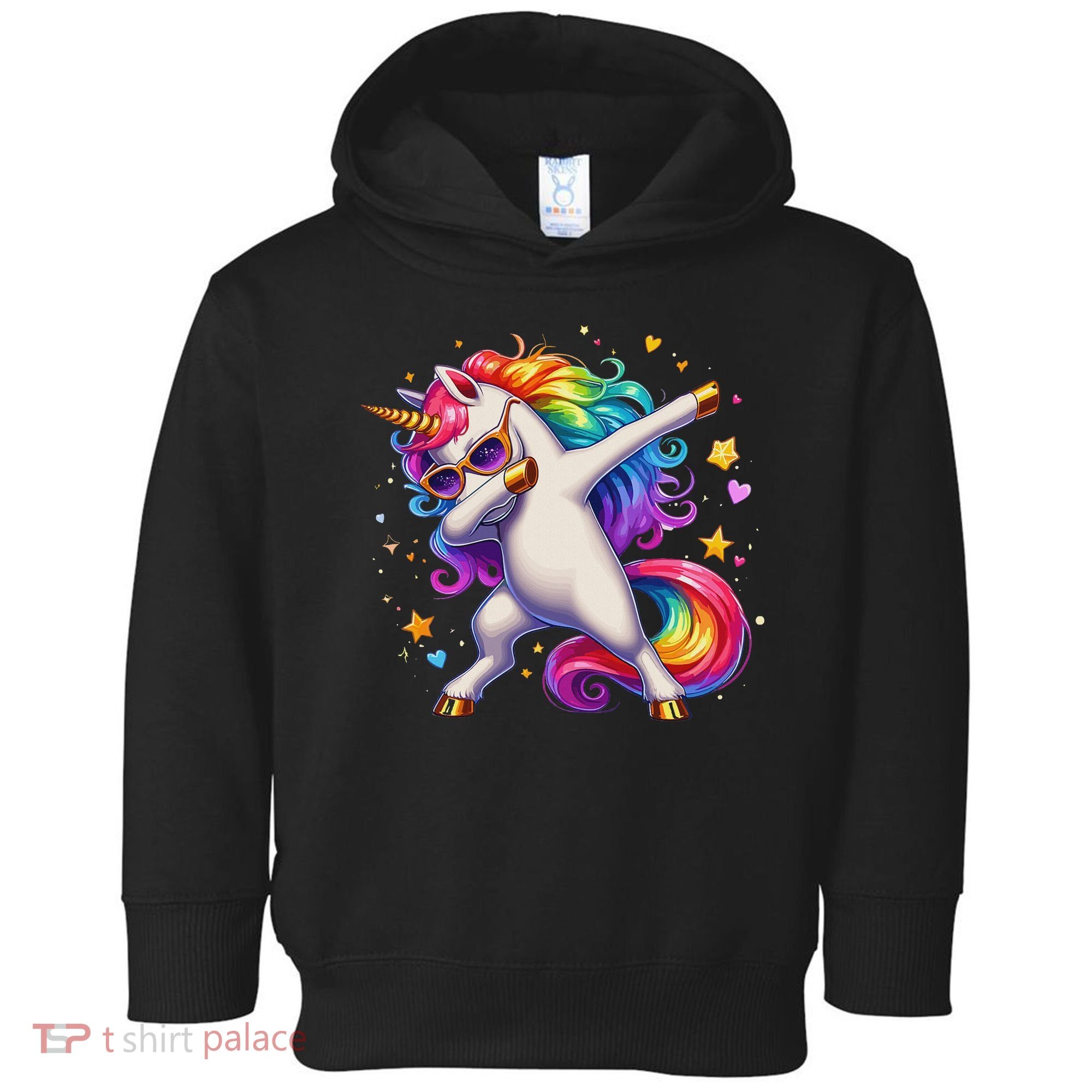 Cute Dab Funny Dabbing Unicorn Toddler Hoodie