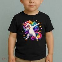 Cute Dab Funny Dabbing Unicorn Toddler T-Shirt thumb 2