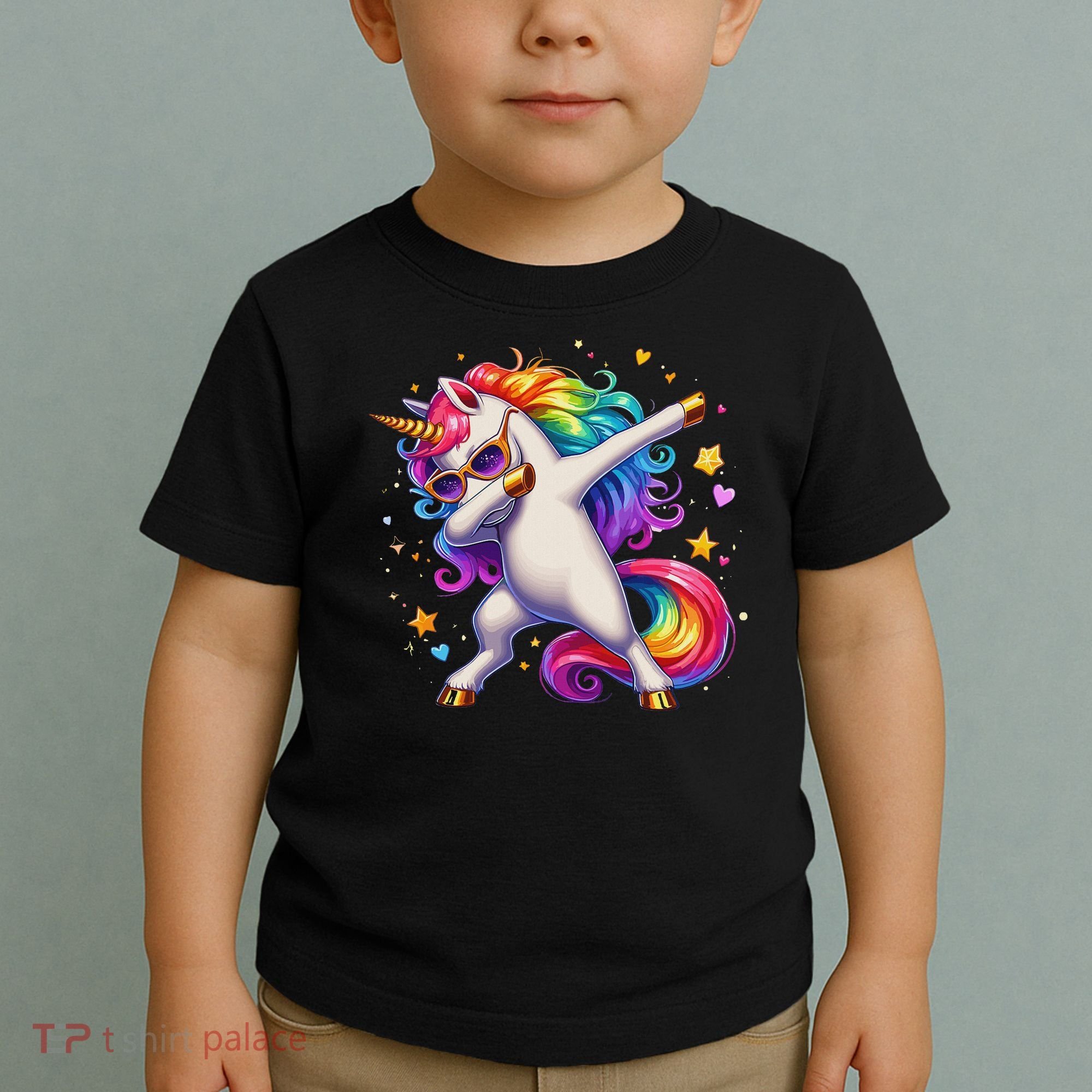 Cute Dab Funny Dabbing Unicorn Toddler T-Shirt