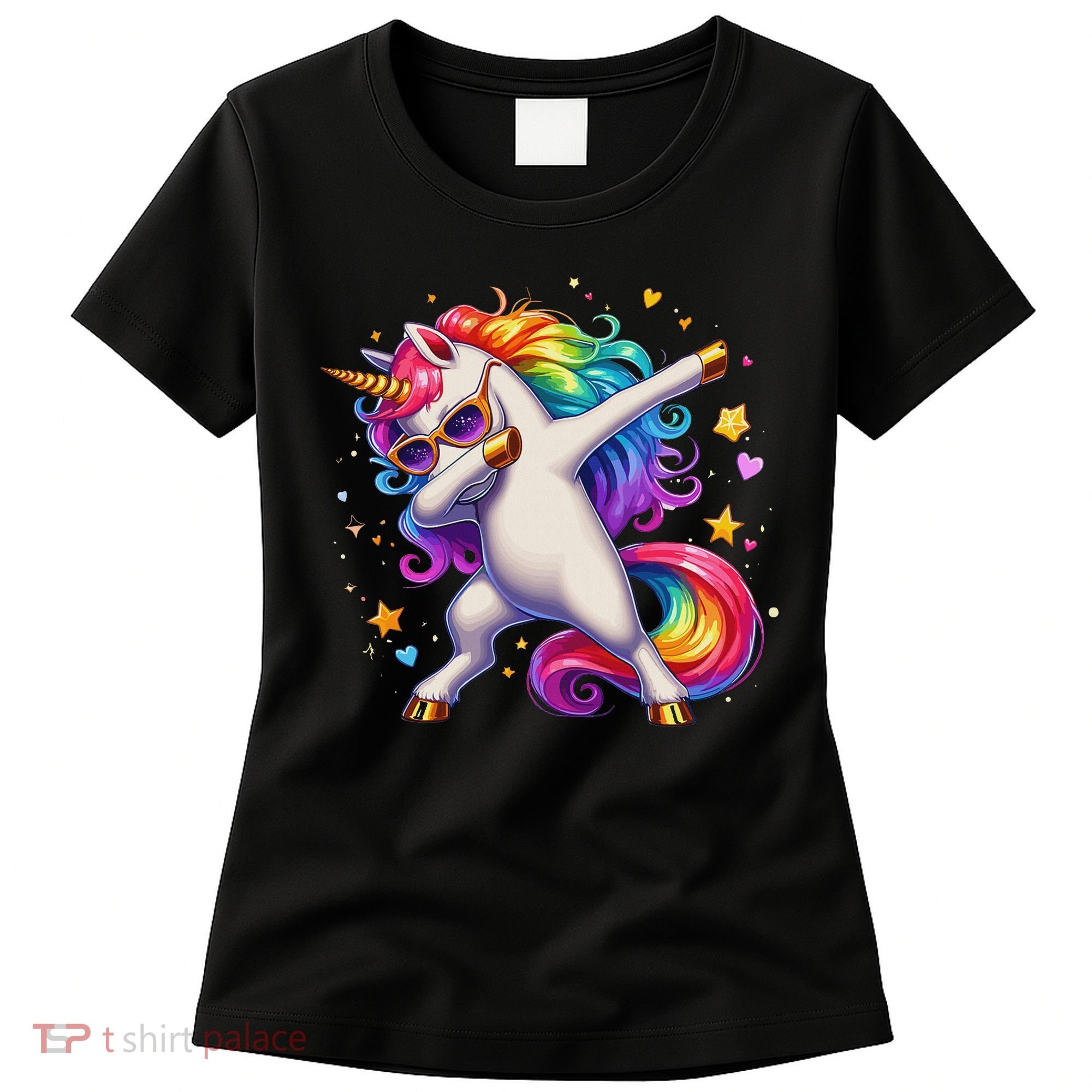 Cute Dab Funny Dabbing Unicorn Women's T-Shirt