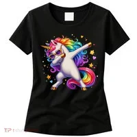 Cute Dab Funny Dabbing Unicorn Women's T-Shirt thumb 0