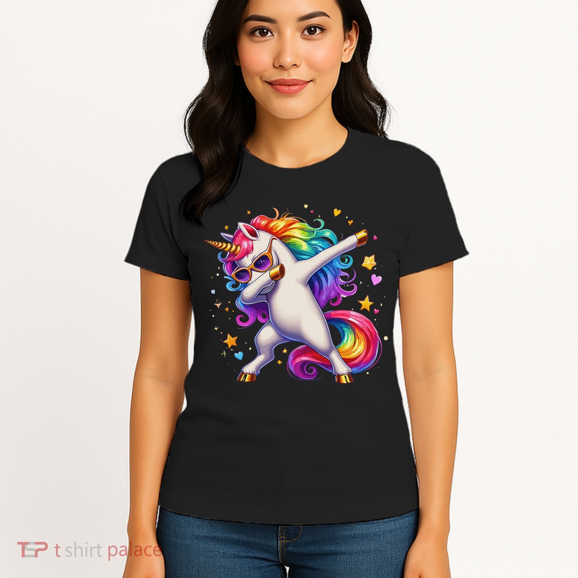 Cute Dab Funny Dabbing Unicorn Women's T-Shirt