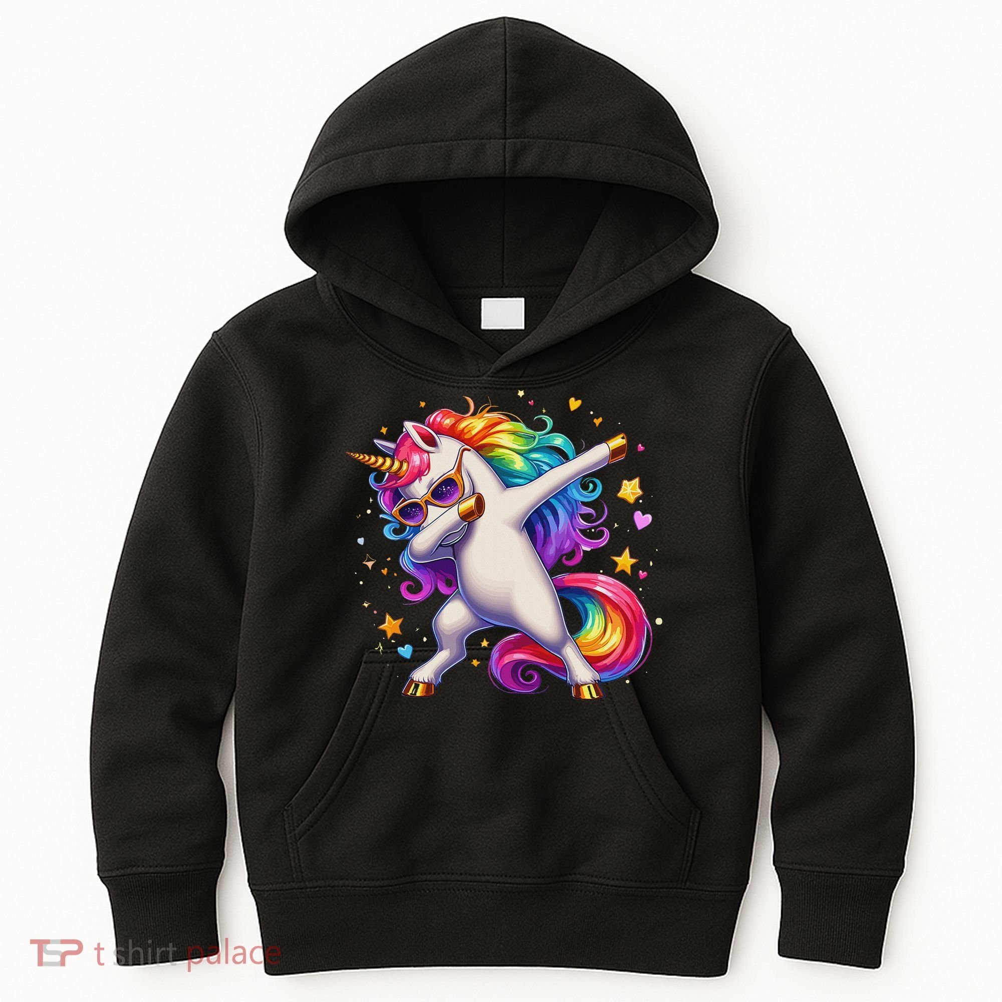 Cute Dab Funny Dabbing Unicorn Kids Hoodie