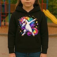 Cute Dab Funny Dabbing Unicorn Kids Hoodie thumb 3