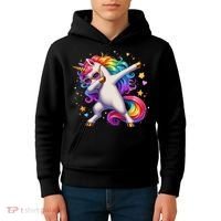 Cute Dab Funny Dabbing Unicorn Kids Hoodie thumb 4