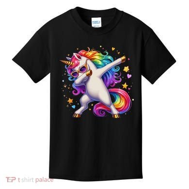 Cute Dab Funny Dabbing Unicorn Kids T-Shirt