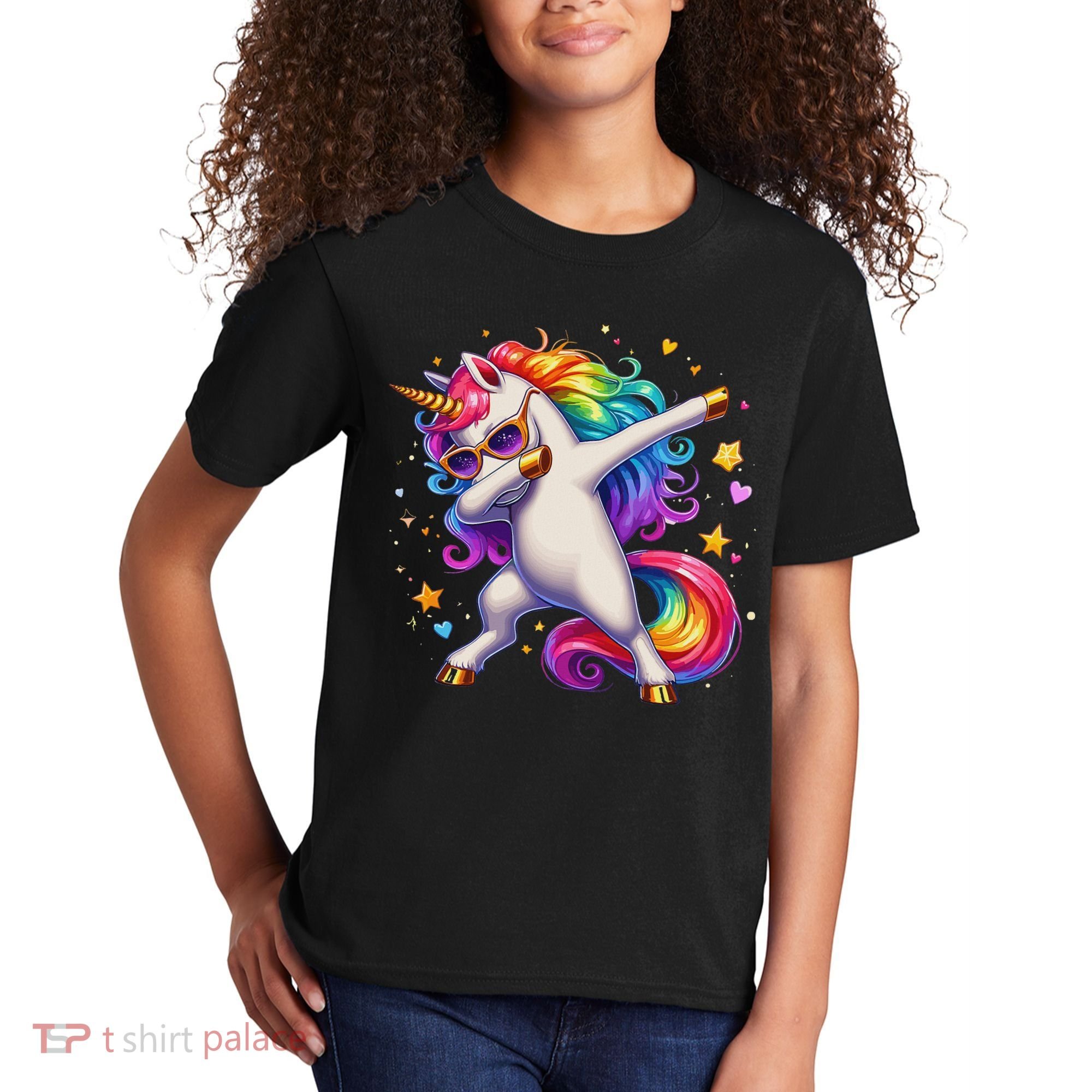 Cute Dab Funny Dabbing Unicorn Kids T-Shirt