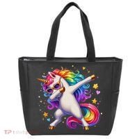 Cute Dab Funny Dabbing Unicorn Tote Bag thumb 0