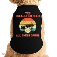 Cool Drumming Gifts Drummer Accessories & Stuff Doggie Tank thumb 0