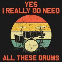Cool Drumming Gifts Drummer Accessories & Stuff USA-Made Doggie Bandana thumb 2