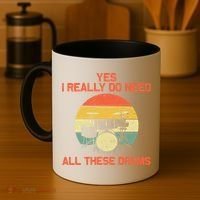Cool Drumming Gifts Drummer Accessories & Stuff Coffee Mug thumb 4