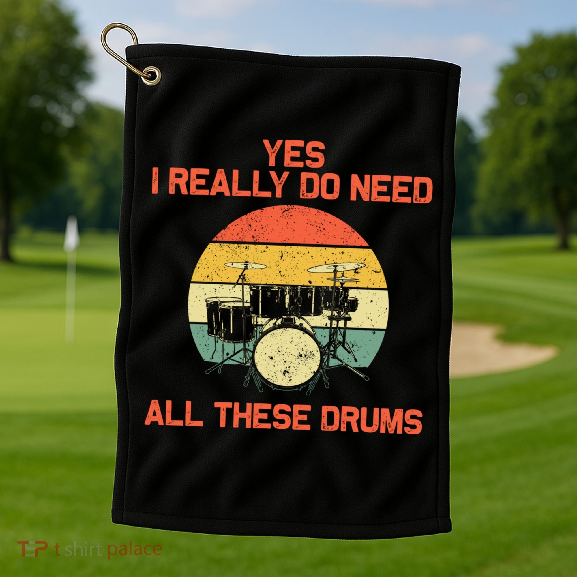 Cool Drumming Gifts Drummer Accessories & Stuff Golf Towel