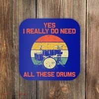 Cool Drumming Gifts Drummer Accessories & Stuff Coaster thumb 0