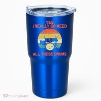 Cool Drumming Gifts Drummer Accessories & Stuff Tumbler thumb 0