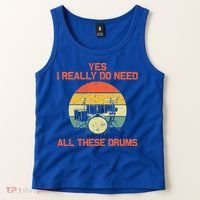 Cool Drumming Gifts Drummer Accessories & Stuff Tank Top thumb 2