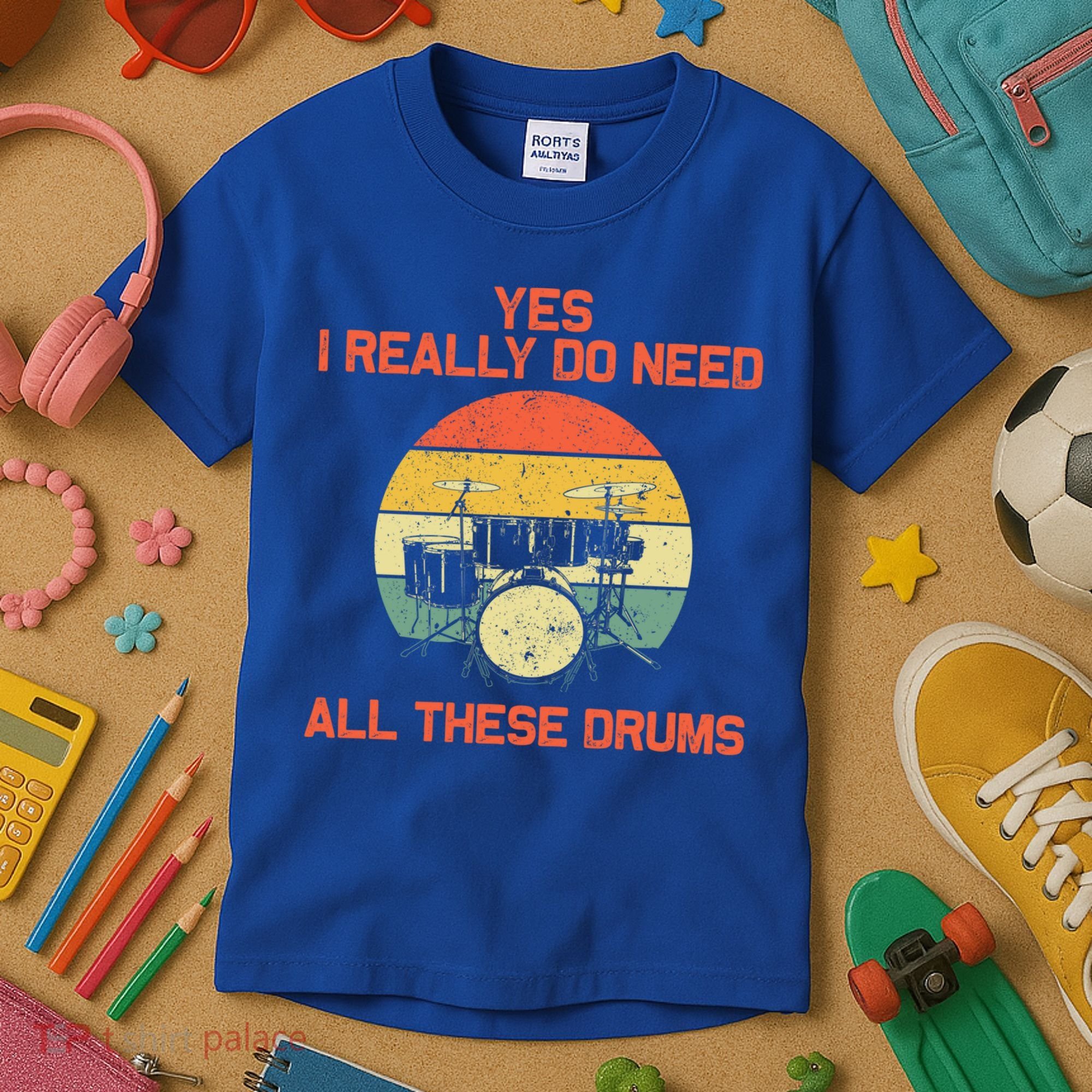 Cool Drumming Gifts Drummer Accessories & Stuff Kids T-Shirt
