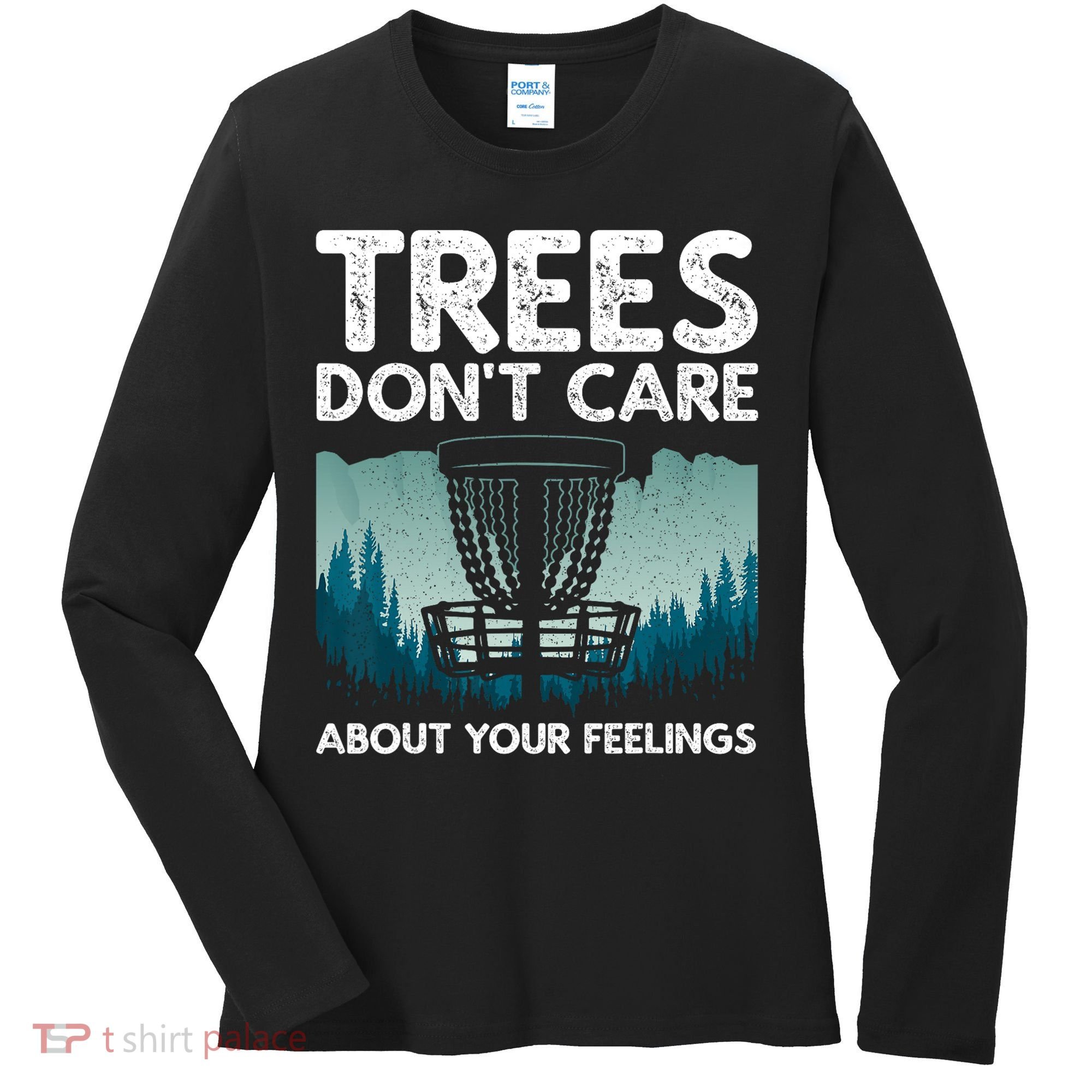 Cute Disc Golf For Men Women Disc Golf Player Women's Long Sleeve Shirt
