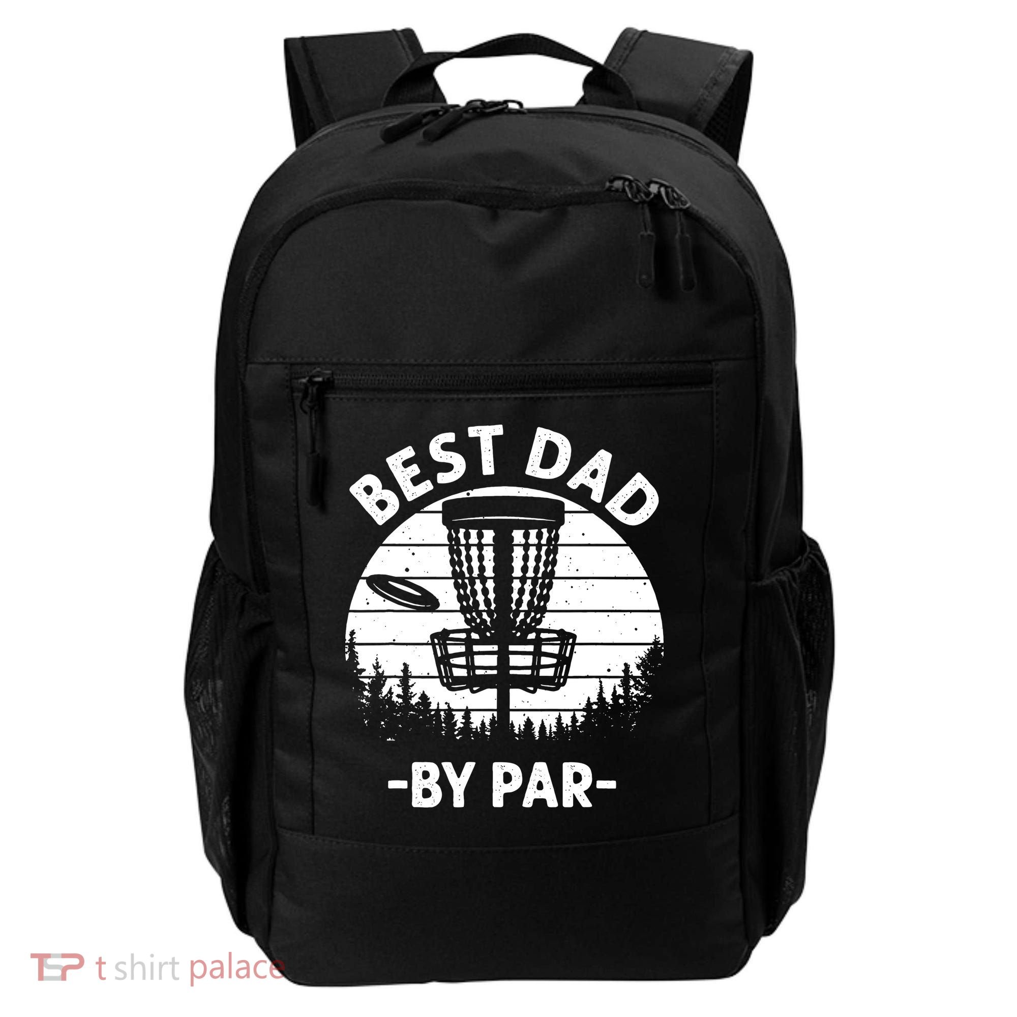 Cool Disc Golf For Dad Sports Tournament Best Dad By Par Backpack