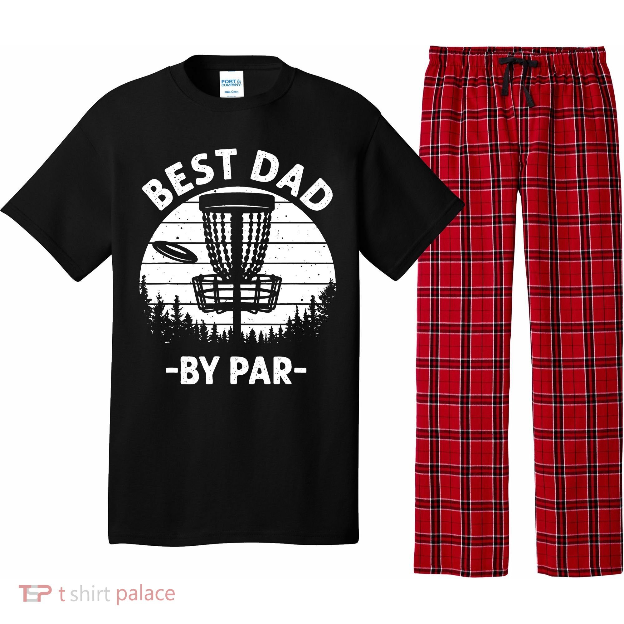 Cool Disc Golf For Dad Sports Tournament Best Dad By Par Pajama Set