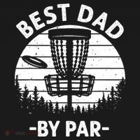 Cool Disc Golf For Dad Sports Tournament Best Dad By Par Mousepad thumb 1