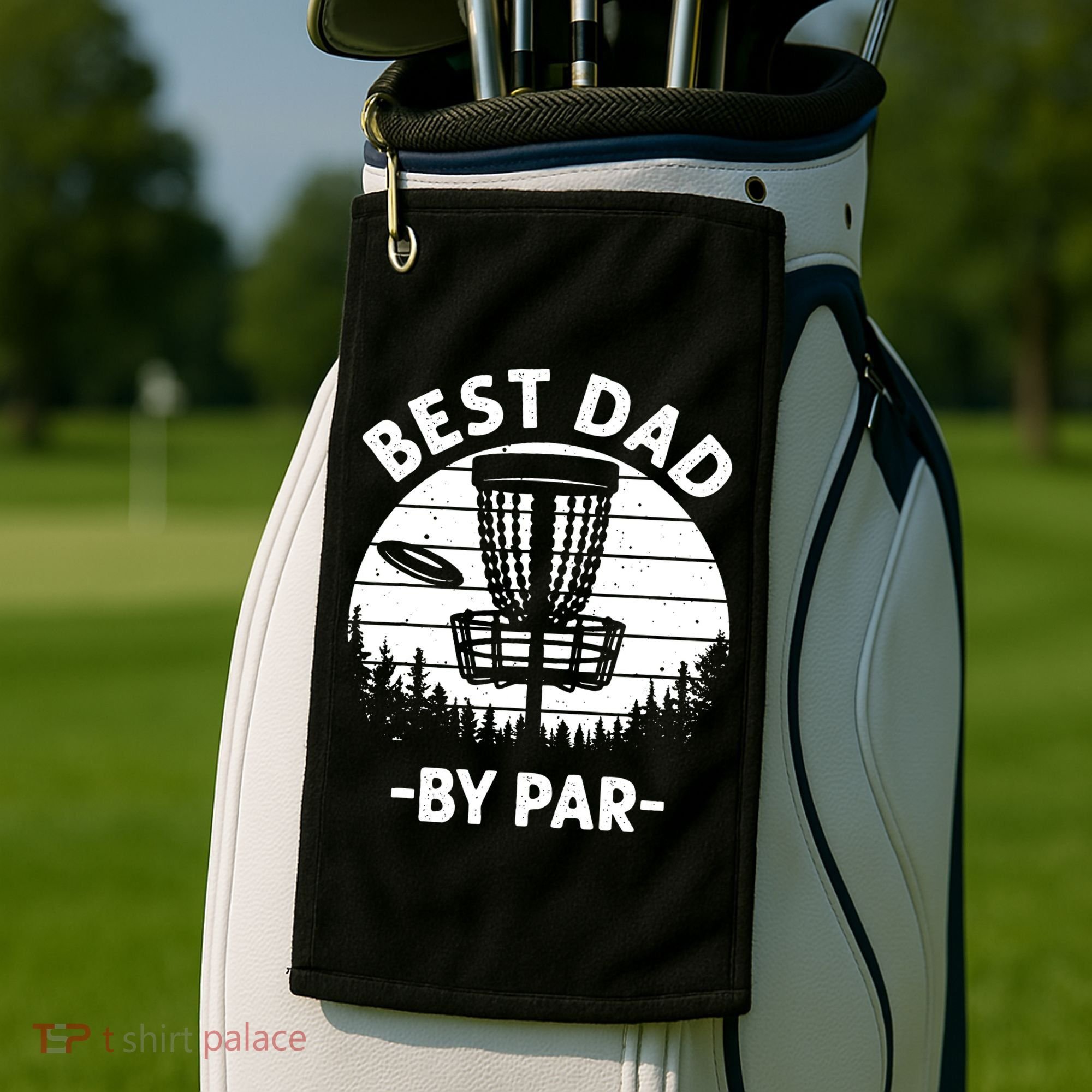 Cool Disc Golf For Dad Sports Tournament Best Dad By Par Golf Towel
