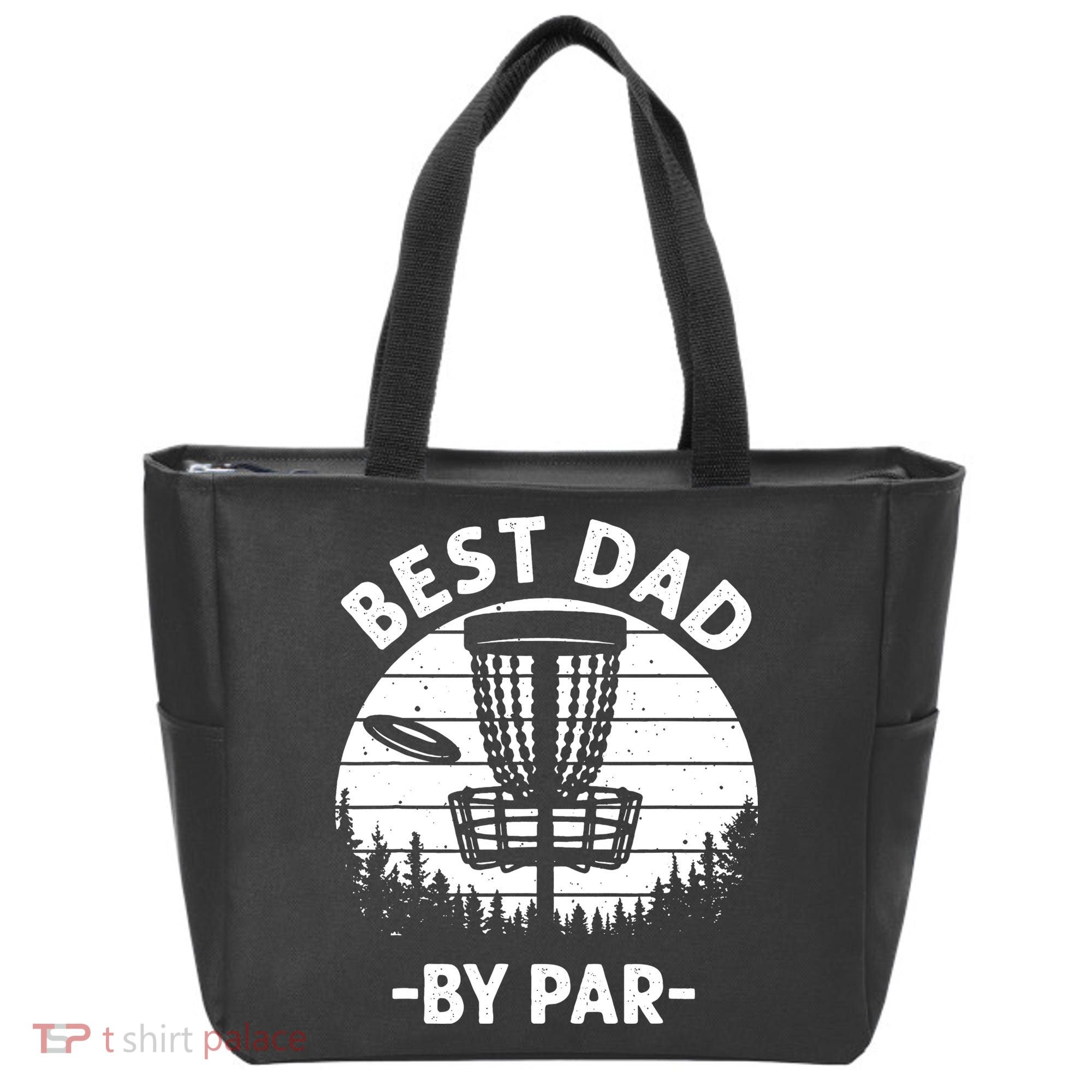 Cool Disc Golf For Dad Sports Tournament Best Dad By Par Tote Bag