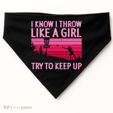 Cool Disc Golf Design For  Disc Golf Player USA-Made Doggie Bandana