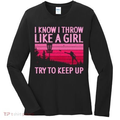 Cool Disc Golf Design For  Disc Golf Player Women's Long Sleeve Shirt