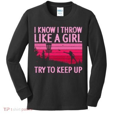 Cool Disc Golf Design For  Disc Golf Player Kids Long Sleeve Shirt