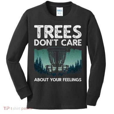 Cute Disc Golf Design Disc Golf Player Kids Long Sleeve Shirt