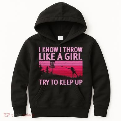 Cool Disc Golf Design For Women Disc Golf Player Kids Hoodie